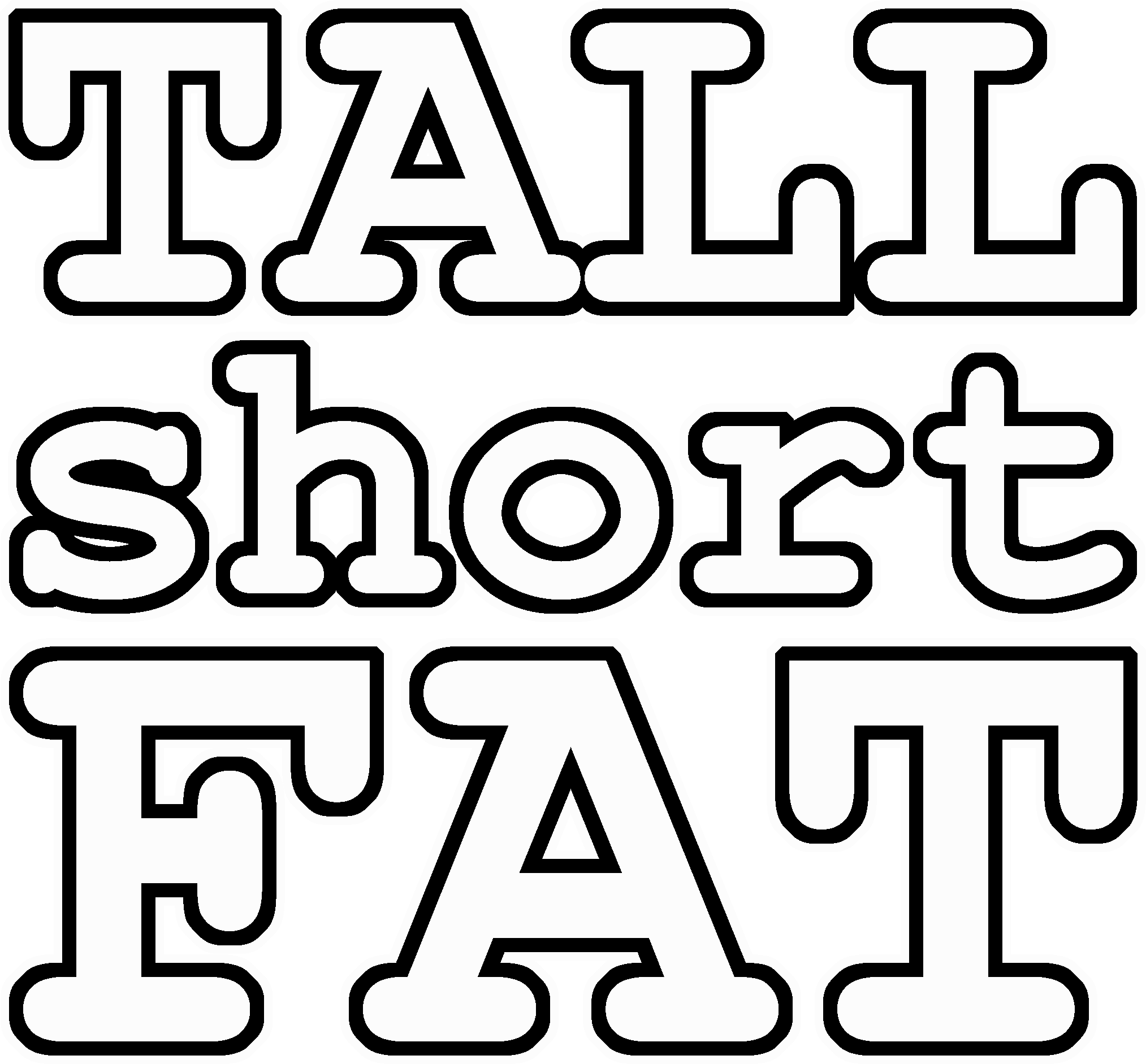 Tall Short Fat logo
